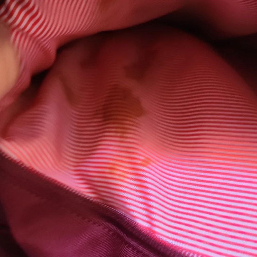 Herschel Maroon Backpack with Tan Straps - Picture 9 of 12